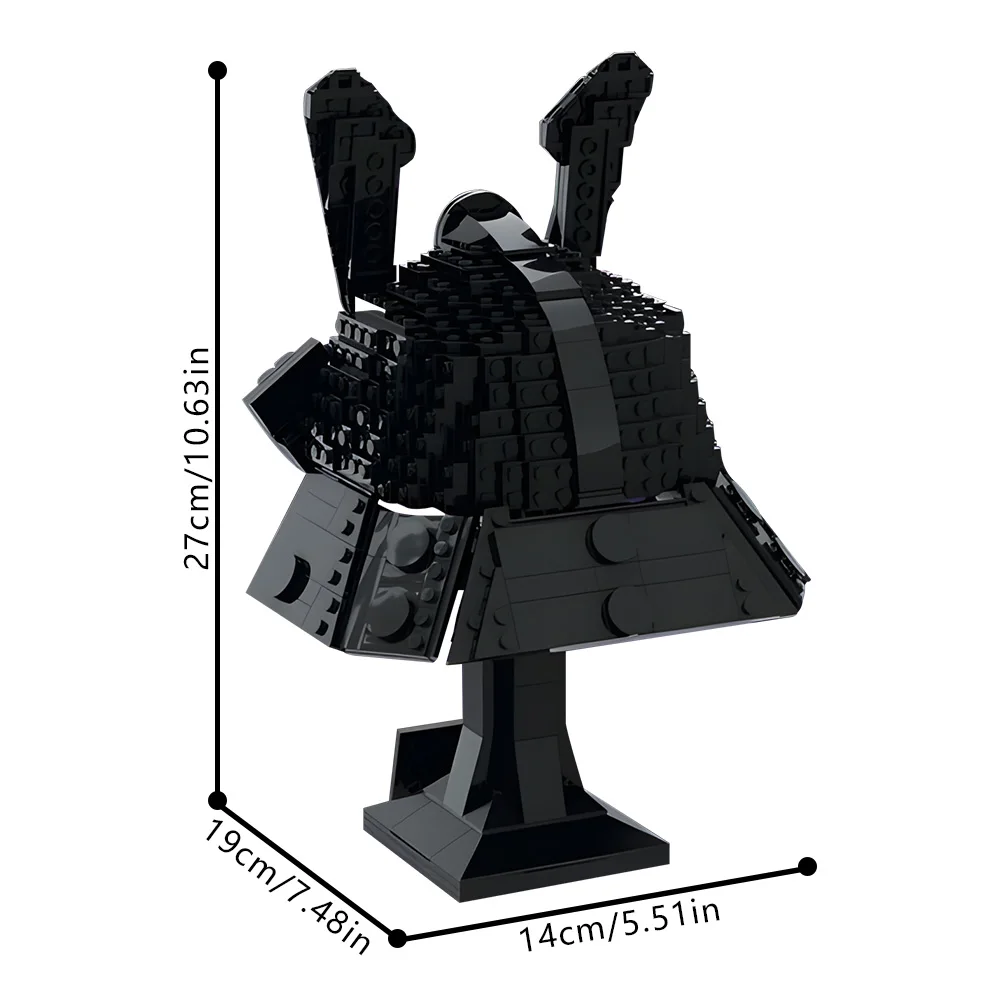 MOC Lord Garmadon Helmet Building Blocks Model Japanese Samurai Helmet Black Warrior Helmet Bricks Assembly Toys Kids DIY Gifts
MOC Lord Garmadon Helmet Building Blocks Model Japanese Samurai Helmet Black Warrior Helmet Bricks Assembly Toys Kids DIY Gifts