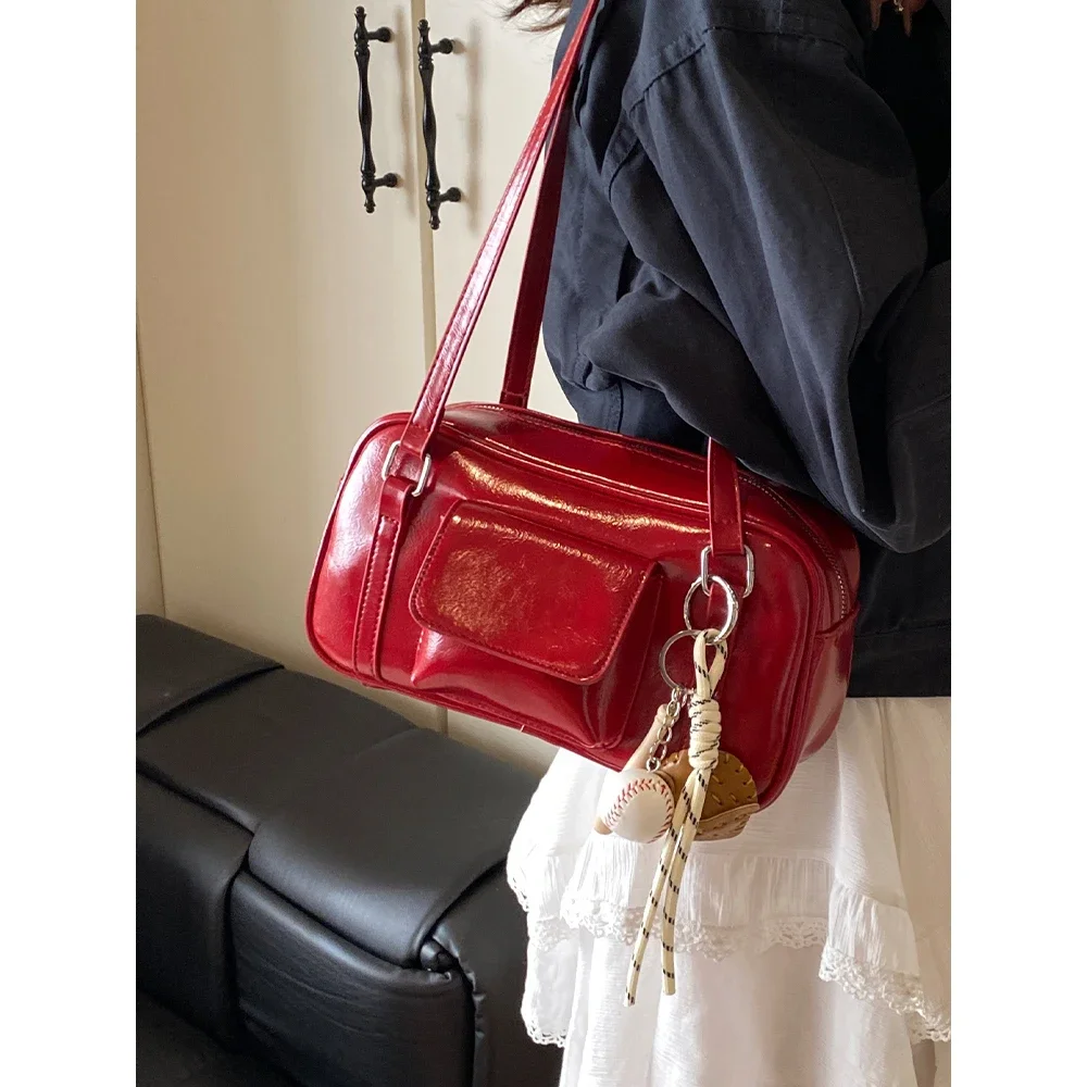 Women Fashion Underarm Bags Solid Color Pu Commuting Shoulder Bag Large Capacity Female Daily Versatile Handbag Lady Handle Pack
Women Fashion Underarm Bags Solid Color Pu Commuting Shoulder Bag Large Capacity Female Daily Versatile Handbag Lady Handle Pack