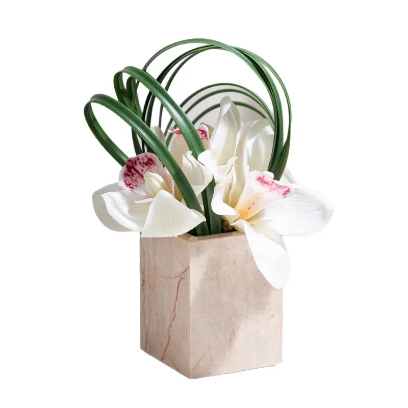 Modern simple negotiation table square classical imitation flower, small bonsai model room decoration
Modern simple negotiation table square classical imitation flower, small bonsai model room decoration