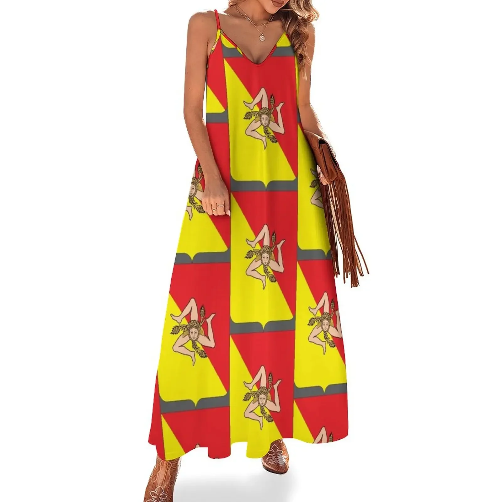 Sicily Coat of Arms Sleeveless Dress luxury evening dresses for women 2025 dress party evening elegant luxury celebrity
Sicily Coat of Arms Sleeveless Dress luxury evening dresses for women 2025 dress party evening elegant luxury celebrity