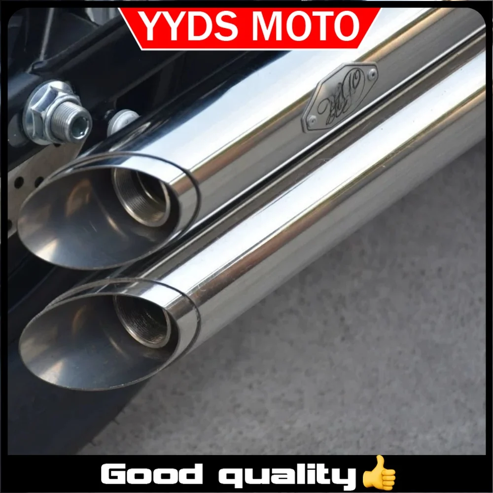 For QJMOTOR SRV 250V300 modified Harley VH exhaust pipe full section right side double outlet retro low and thick accessories
For QJMOTOR SRV 250V300 modified Harley VH exhaust pipe full section right side double outlet retro low and thick accessories