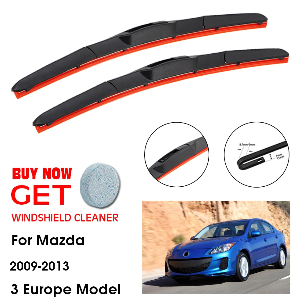 Car Blade For Mazda 3 Europe Model 24"+19"2009-2013 Front Window Washer Windscreen Windshield Silica Gel Wiper Blades Accessorie
Car Blade For Mazda 3 Europe Model 24"+19"2009-2013 Front Window Washer Windscreen Windshield Silica Gel Wiper Blades Accessorie