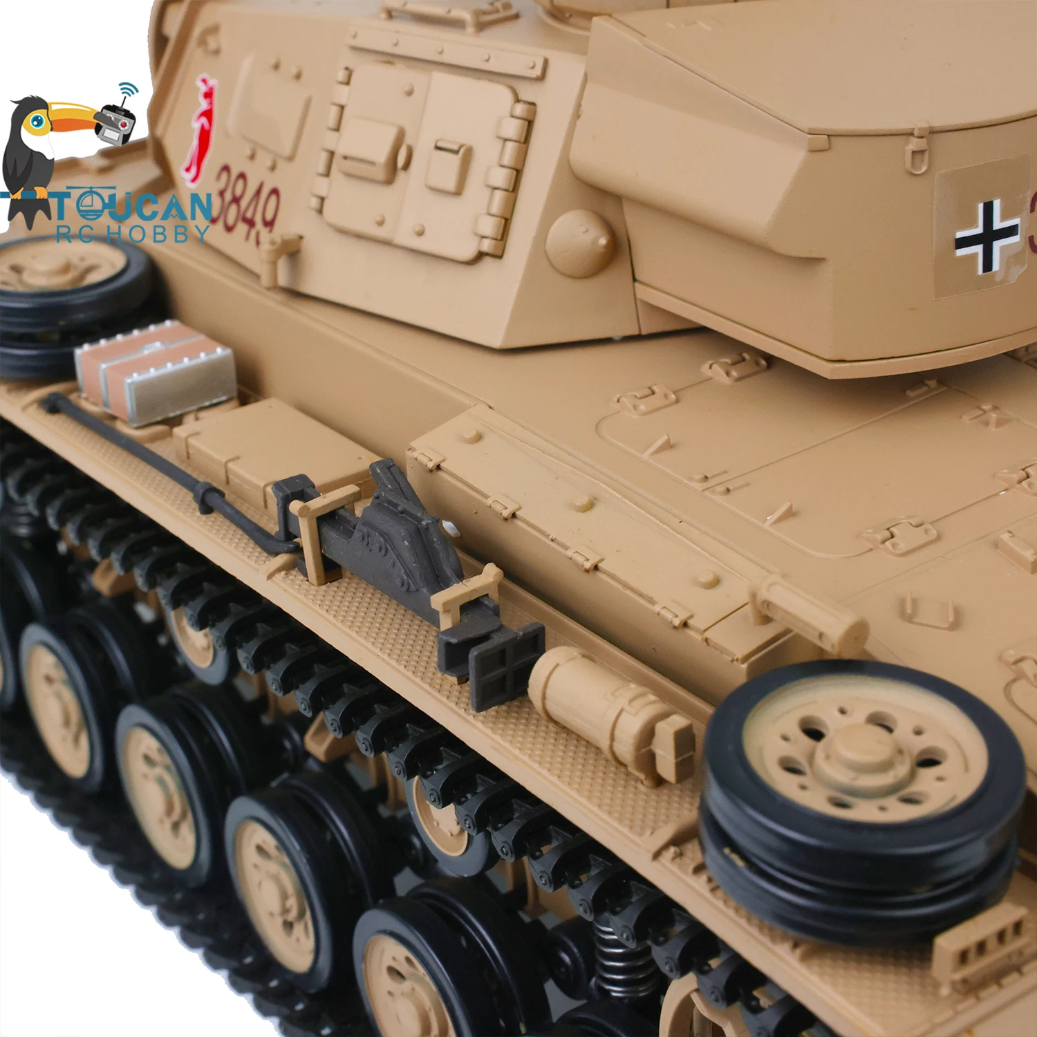 2.4G Heng Long 1/16 Scale RC Tank 7.0 Plastic German Panzer III H RTR Radio Control Tanks Model 3849 Cars Toys TH17363 
2.4G Heng Long 1/16 Scale RC Tank 7.0 Plastic German Panzer III H RTR Radio Control Tanks Model 3849 Cars Toys TH17363
