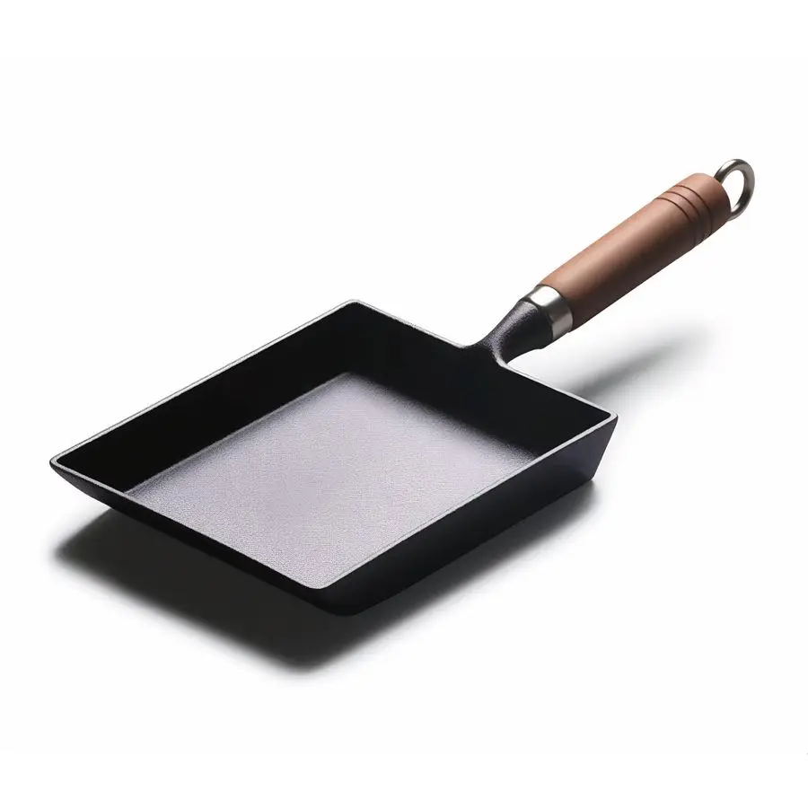 Cast Iron Tamagoyaki Pan PreSeasoned, Liquid Nitrogen Treated, NonRust, Ready to Use, Detachable Wood Handle, Oven Safe, for Ome
Cast Iron Tamagoyaki Pan PreSeasoned, Liquid Nitrogen Treated, NonRust, Ready to Use, Detachable Wood Handle, Oven Safe, for Ome