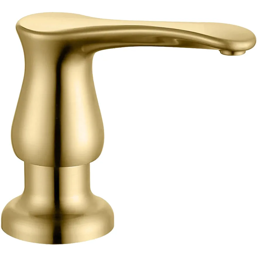 Gold Brushed Kitchen Sink Soap Dispenser - 17oz Refill from Top Built-in Liquid Dispenser Kitchen sink accessory
Gold Brushed Kitchen Sink Soap Dispenser - 17oz Refill from Top Built-in Liquid Dispenser Kitchen sink accessory