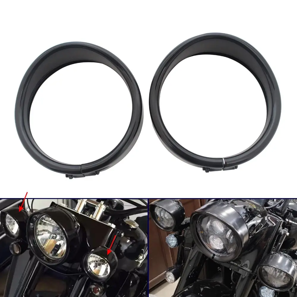 4.5'' Trim Ring Headlight Housing Side Fit For Harley Touring Road King Electra Glide Street Glide Flhx Flhxs Flhxxx 1994-Later
4.5'' Trim Ring Headlight Housing Side Fit For Harley Touring Road King Electra Glide Street Glide Flhx Flhxs Flhxxx 1994-Later