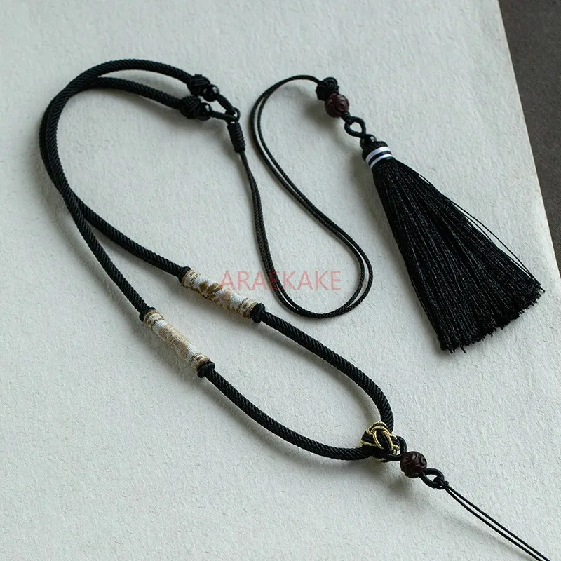 Antique style tassel pendant, hand embroidered woven necklace hanging rope, jade jade hanging rope, sweater chain
Antique style tassel pendant, hand embroidered woven necklace hanging rope, jade jade hanging rope, sweater chain