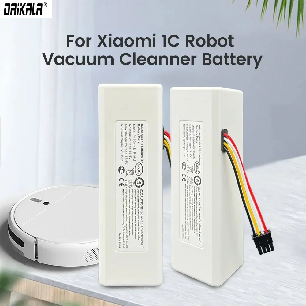 100% оригинальный новый аккумулятор 14,4 В 2600 мАч P1904-4S1P-MM для Xiaomi Mijia 1C STYTJ01ZHM, робот-пылесос, швабра, аксессуары, запчасти1
100% оригинальный новый аккумулятор 14,4 В 2600 мАч P1904-4S1P-MM для Xiaomi Mijia 1C STYTJ01ZHM, робот-пылесос, швабра, аксессуары, запчасти1