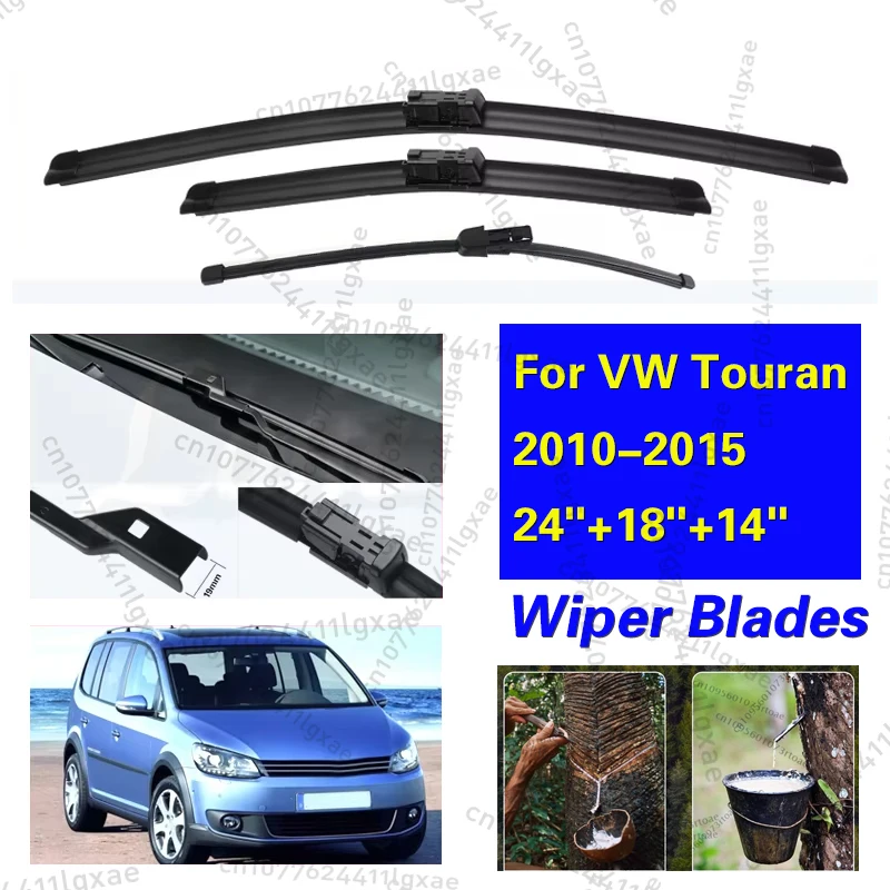 3PCS For VW Touran 2010-2015 24"+18"+14" Front Rear Wiper Blades Windshield Windscreen Window Cutter Accessories 2011 2012 2013
3PCS For VW Touran 2010-2015 24"+18"+14" Front Rear Wiper Blades Windshield Windscreen Window Cutter Accessories 2011 2012 2013