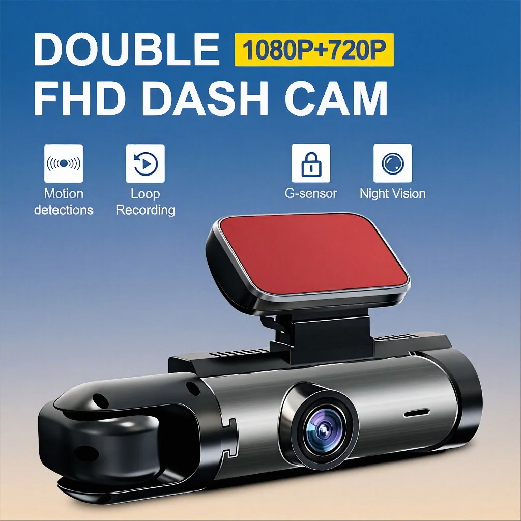 1080P Dash Cam Car DVR 3.16inch IPS Dual Lens Video Recorder with Wide Angle IR Night Vision Front inside View
1080P Dash Cam Car DVR 3.16inch IPS Dual Lens Video Recorder with Wide Angle IR Night Vision Front inside View