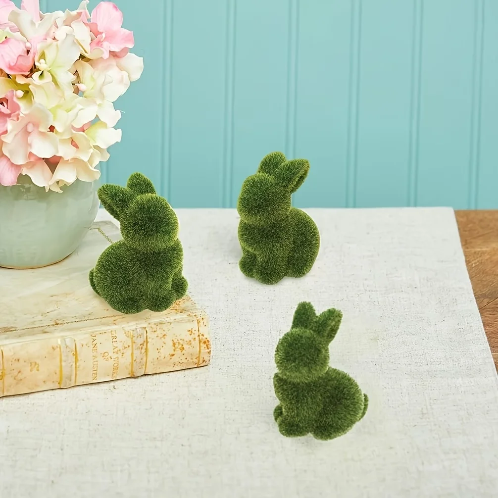 Artificial Moss Easter Bunny Ornament Realistic Flocking Green Rabbit Faux Greenery Home Office Holiday Party Decoration Ornamen
Artificial Moss Easter Bunny Ornament Realistic Flocking Green Rabbit Faux Greenery Home Office Holiday Party Decoration Ornamen