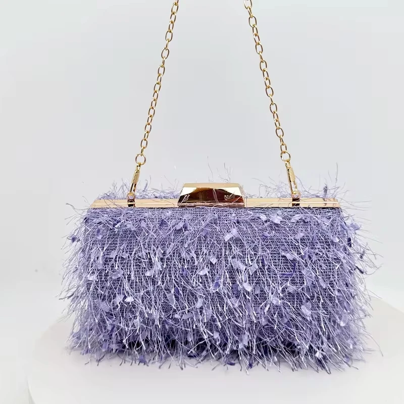 New European And American Luxury Fringe Clutch Bags Bridal Party Clutch Bags Stylish And Sophisticated Chain Shoulder Bags
New European And American Luxury Fringe Clutch Bags Bridal Party Clutch Bags Stylish And Sophisticated Chain Shoulder Bags
