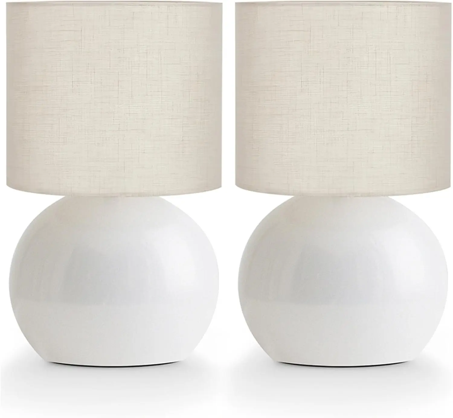 Set of 2 Mini Table Lamps for Bedroom Nightstand, 10.4 Inch Small Desk Light with Linen Shade for Living Room, Includes Bulbs
Set of 2 Mini Table Lamps for Bedroom Nightstand, 10.4 Inch Small Desk Light with Linen Shade for Living Room, Includes Bulbs