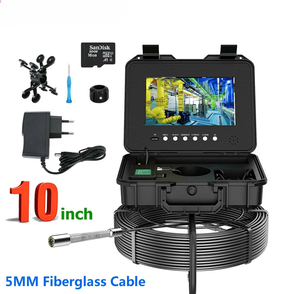 Камера для осмотра труб, 10,1 дюйма, 23 мм, 16 ГБ, DVR, AHD 1080p, эндоскоп IP68, бороскоп 30/50/100 м
Камера для осмотра труб, 10,1 дюйма, 23 мм, 16 ГБ, DVR, AHD 1080p, эндоскоп IP68, бороскоп 30/50/100 м