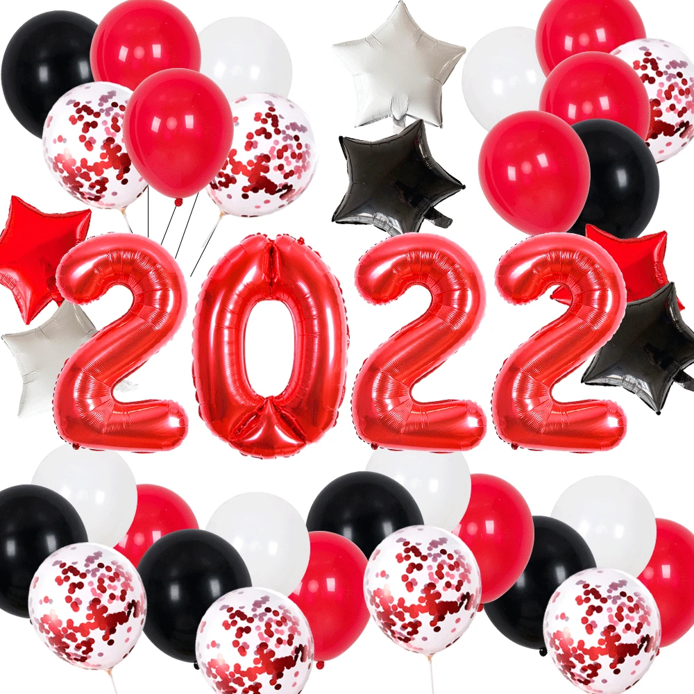 Cross border new year balloon 32 inch red 2022 digital aluminum film balloon new year meeting scene Party Balloon
Cross border new year balloon 32 inch red 2022 digital aluminum film balloon new year meeting scene Party Balloon