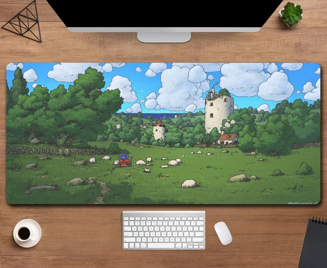 Kawaii Anime Castle Large Size Anti-slip Rubber Mouse pad XXL Computer Gaming accessories Keyboard Desktop Decor Mat for Offices
Kawaii Anime Castle Large Size Anti-slip Rubber Mouse pad XXL Computer Gaming accessories Keyboard Desktop Decor Mat for Offices