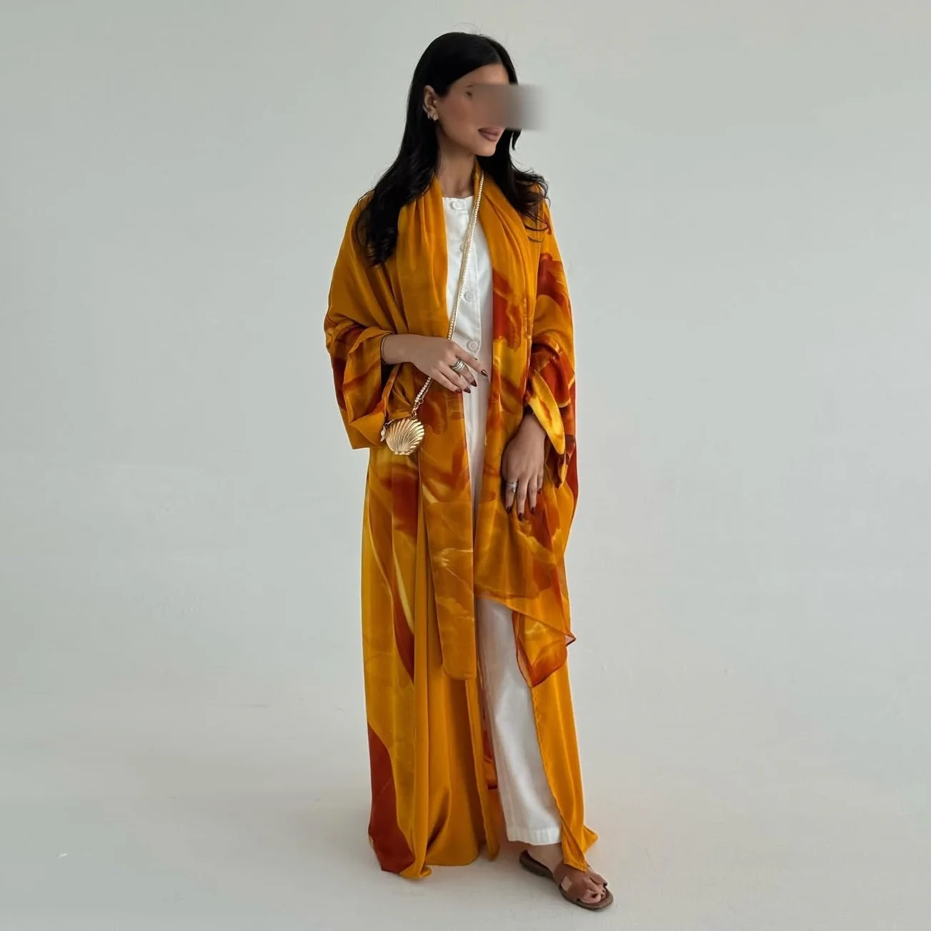 Eid Muslim Open Abaya with Scarf Jalabiya Party Print Long Dress Ramadan Abayas for Women Dubai Luxury Arab Cardigan Kaftan Robe
Eid Muslim Open Abaya with Scarf Jalabiya Party Print Long Dress Ramadan Abayas for Women Dubai Luxury Arab Cardigan Kaftan Robe