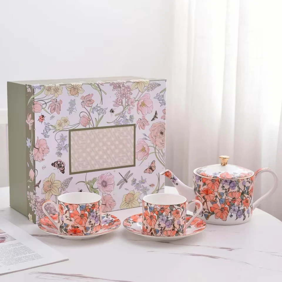 French High-End Bone China Coffee Cup Suit British Style Afternoon Tea Teaware Household Afternoon Tea Snack Plate Coffee Set
French High-End Bone China Coffee Cup Suit British Style Afternoon Tea Teaware Household Afternoon Tea Snack Plate Coffee Set