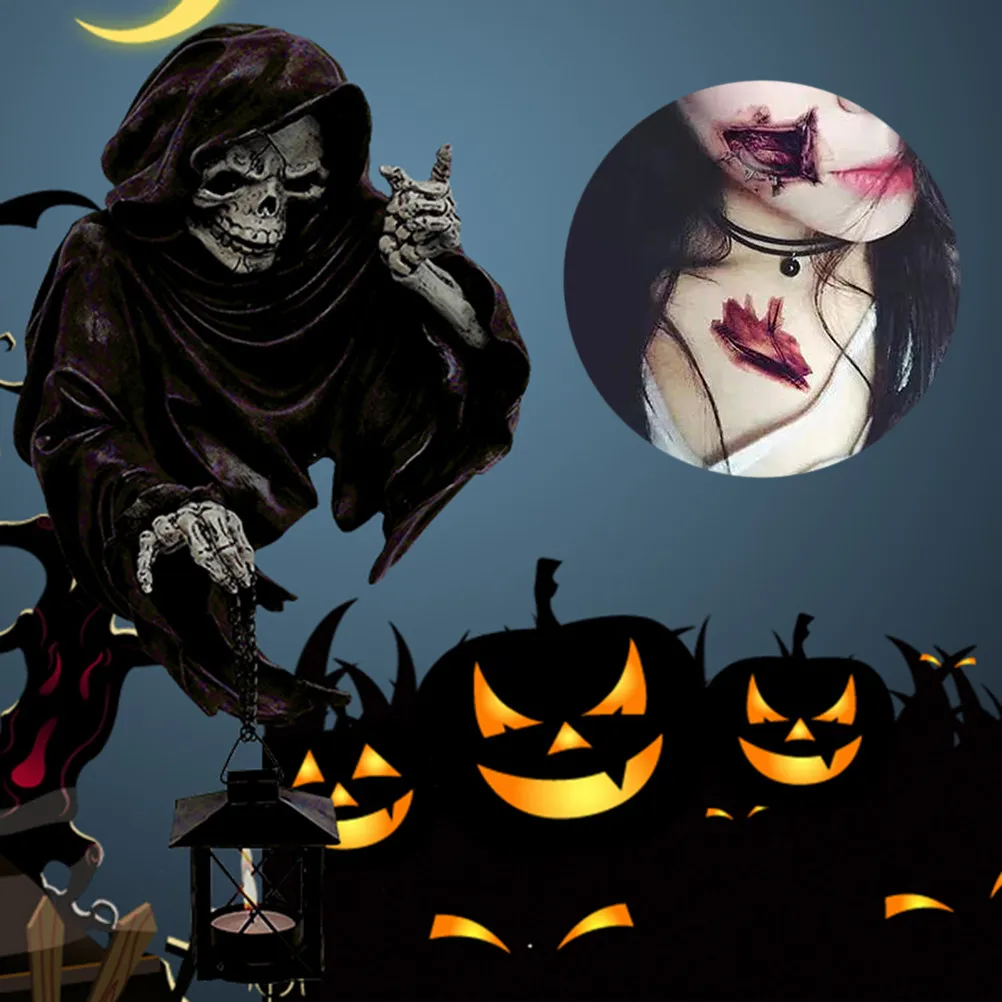 90 Sheets Halloween Stickers Realistic Fake Horror Temporary Tattoo Scar Red Waterproof Sweat Resistant Long Lasting One Time
90 Sheets Halloween Stickers Realistic Fake Horror Temporary Tattoo Scar Red Waterproof Sweat Resistant Long Lasting One Time