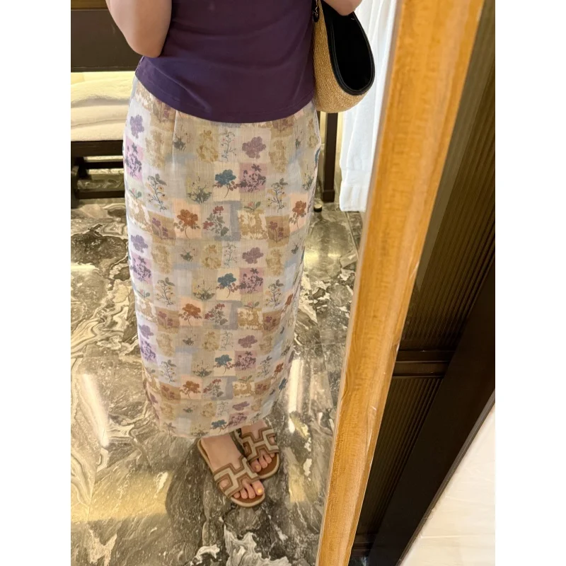 Elegant Floral High Waist A-Line Skirt Women's Fashion Spring Summer Chinoiserie Style Standard Fit Daily Wear
Elegant Floral High Waist A-Line Skirt Women's Fashion Spring Summer Chinoiserie Style Standard Fit Daily Wear