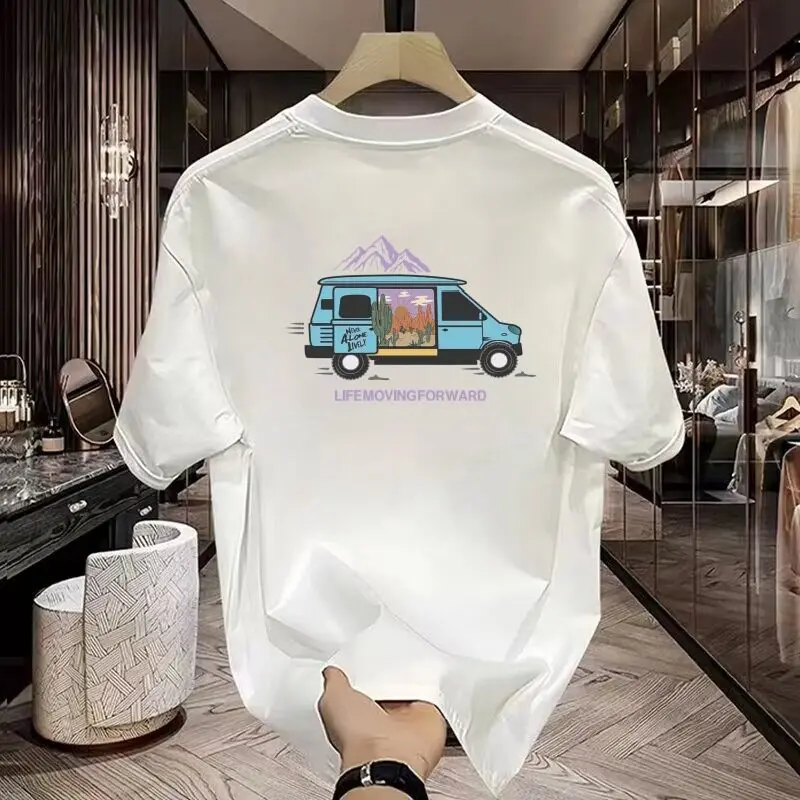 2026 Men's Light Luxury Patterned Printed T-shirt, 100% Pure Cotton Round-neck Short-sleeved Summer Casual Sports T-shirt
2026 Men's Light Luxury Patterned Printed T-shirt, 100% Pure Cotton Round-neck Short-sleeved Summer Casual Sports T-shirt