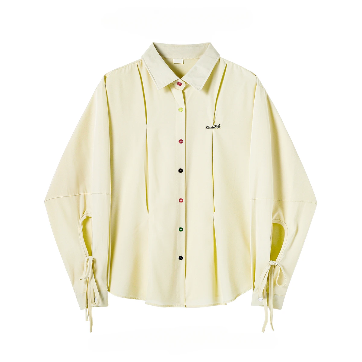 Women's French Retro Cuff Strapped Lapel Long-sleeved Shirts Spring Autumn Casual Loose Versatile Single-breasted Blouse Tops
Women's French Retro Cuff Strapped Lapel Long-sleeved Shirts Spring Autumn Casual Loose Versatile Single-breasted Blouse Tops
