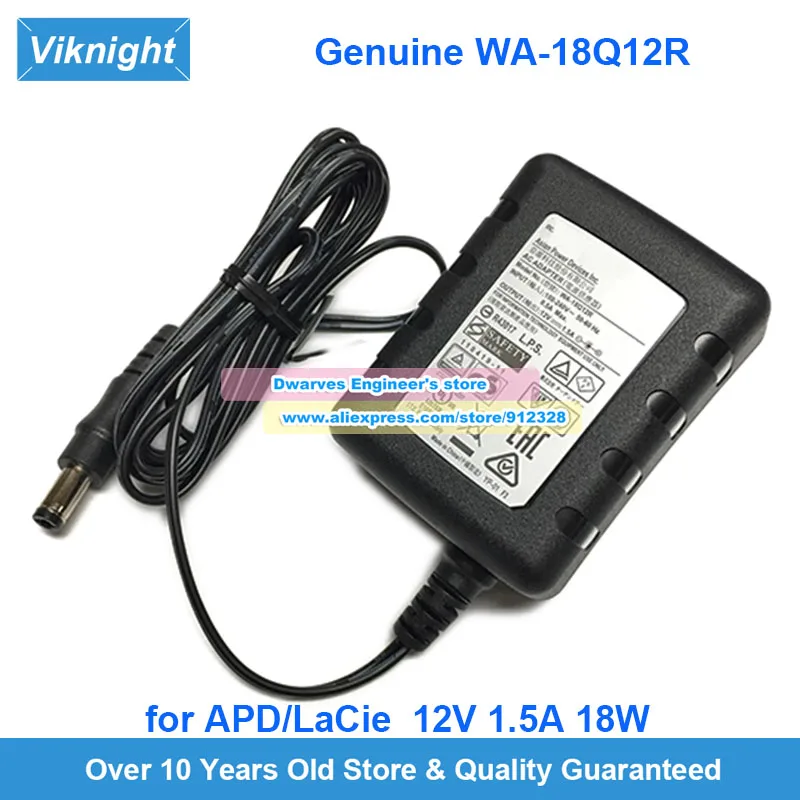 Оригинальный адаптер переменного тока WA-18Q12R 12 В, 1,5 А, 18 Вт для источника питания APD/LaCie Porsche Design P9237 LRDMU03
Оригинальный адаптер переменного тока WA-18Q12R 12 В, 1,5 А, 18 Вт для источника питания APD/LaCie Porsche Design P9237 LRDMU03