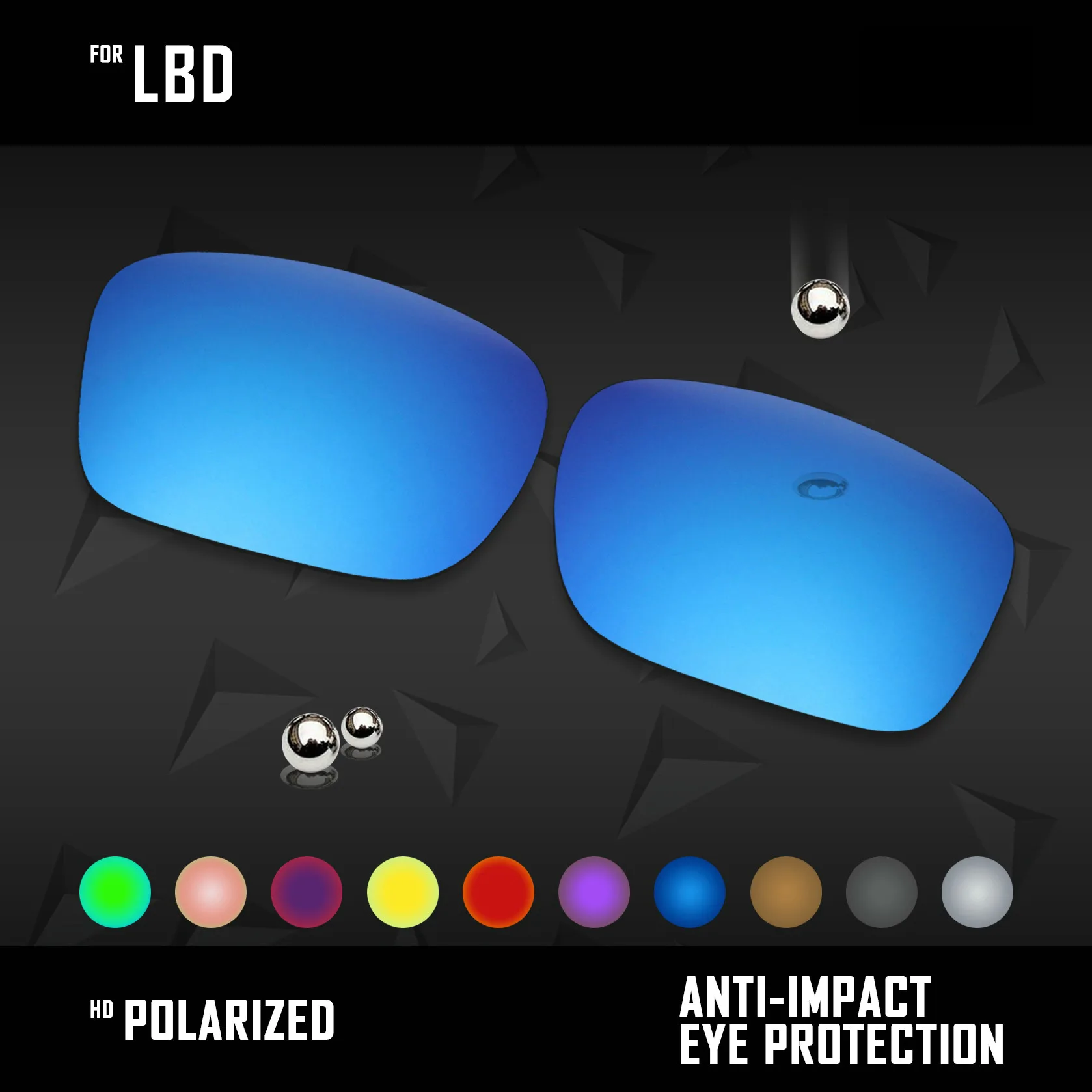 Сменные поляризационные линзы OOWLIT для солнцезащитных очков Oakley LBD OO9193 53 мм — разные цвета
Сменные поляризационные линзы OOWLIT для солнцезащитных очков Oakley LBD OO9193 53 мм — разные цвета