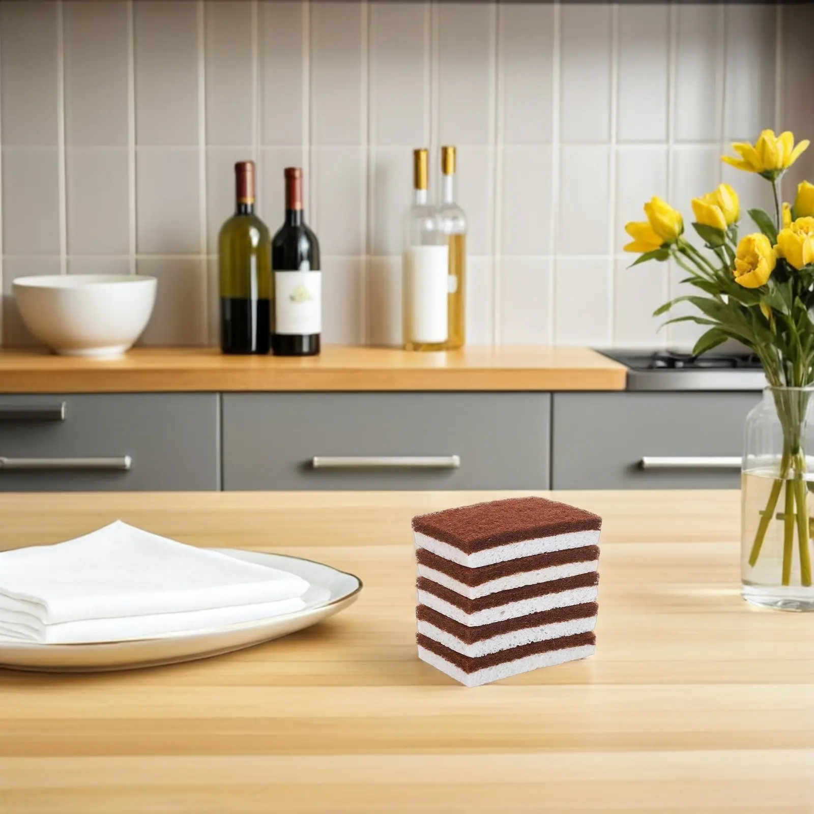 20Pcs Wood Sponges Non-Scratch Reusable Dish Scrubbers Absorbent Cleaning Pads for Dishes Pots Utensils Kitchen
20Pcs Wood Sponges Non-Scratch Reusable Dish Scrubbers Absorbent Cleaning Pads for Dishes Pots Utensils Kitchen