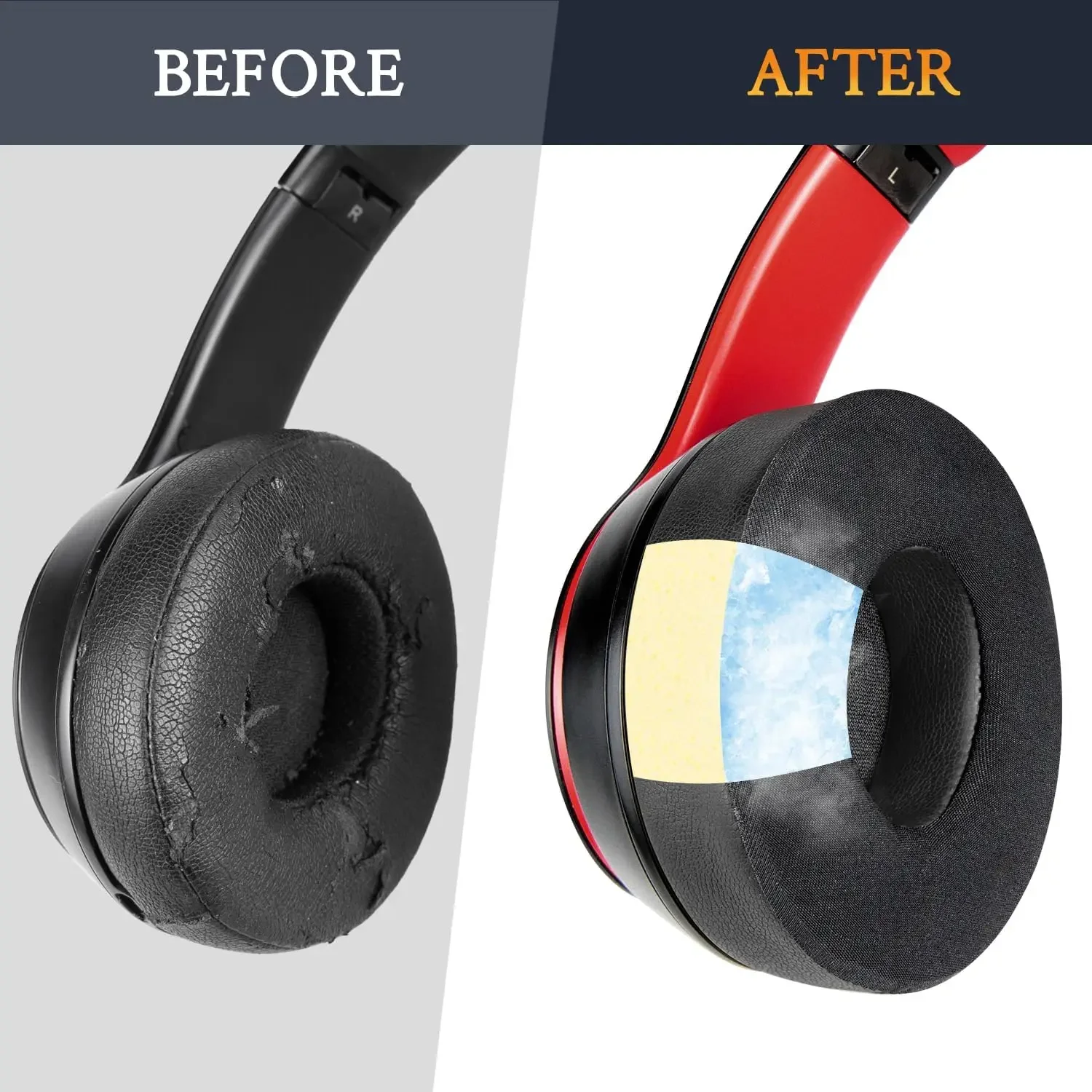 Replacement Cooling Gel Ear Pads Cushions Suitable for Beats Solo 2 & Solo 3 WirelessHeadphones, Earpads Wear ice cold
Replacement Cooling Gel Ear Pads Cushions Suitable for Beats Solo 2 & Solo 3 WirelessHeadphones, Earpads Wear ice cold
