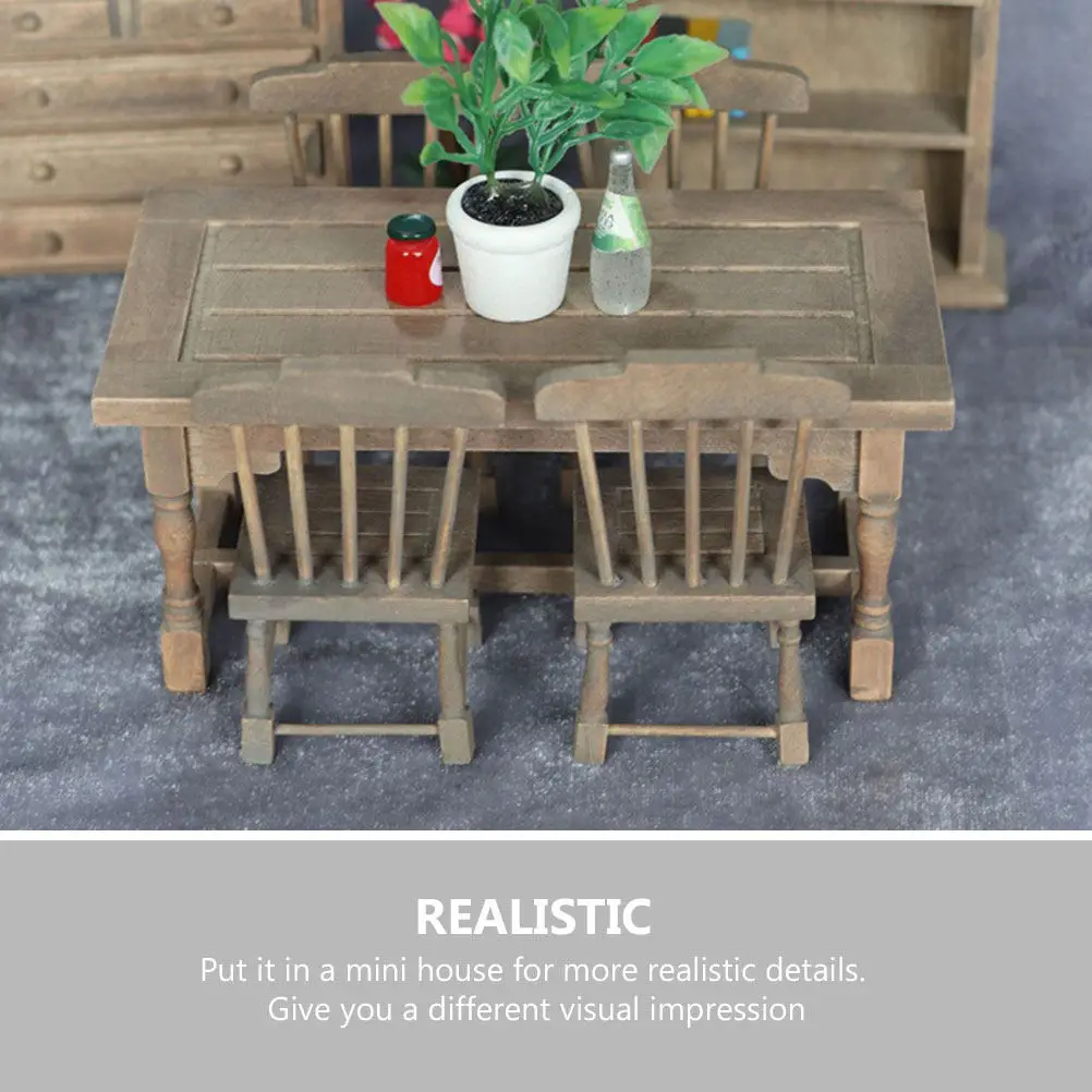 Miniature Dollhouse Dining Table Wooden Realistic Tea Table Decor for Mini House Kitchen Living Room Decoration Accessories
Miniature Dollhouse Dining Table Wooden Realistic Tea Table Decor for Mini House Kitchen Living Room Decoration Accessories