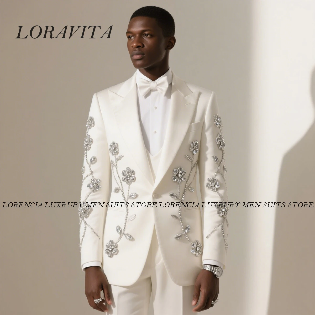 Customized Gem 2 Pieces Sets Crystals Beaded Tuxedos Men Suit High End Male Party Prom Blazers Groom Wedding 2025 Costume Homme
Customized Gem 2 Pieces Sets Crystals Beaded Tuxedos Men Suit High End Male Party Prom Blazers Groom Wedding 2025 Costume Homme