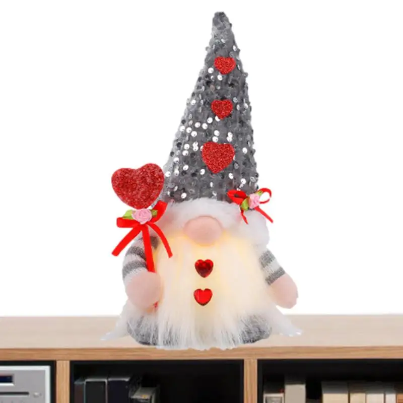 Valentine's Day Faceless Gnome Doll Heart Doll Ornament With LED Lights Wedding Party Decoration Favorite Gift
Valentine's Day Faceless Gnome Doll Heart Doll Ornament With LED Lights Wedding Party Decoration Favorite Gift