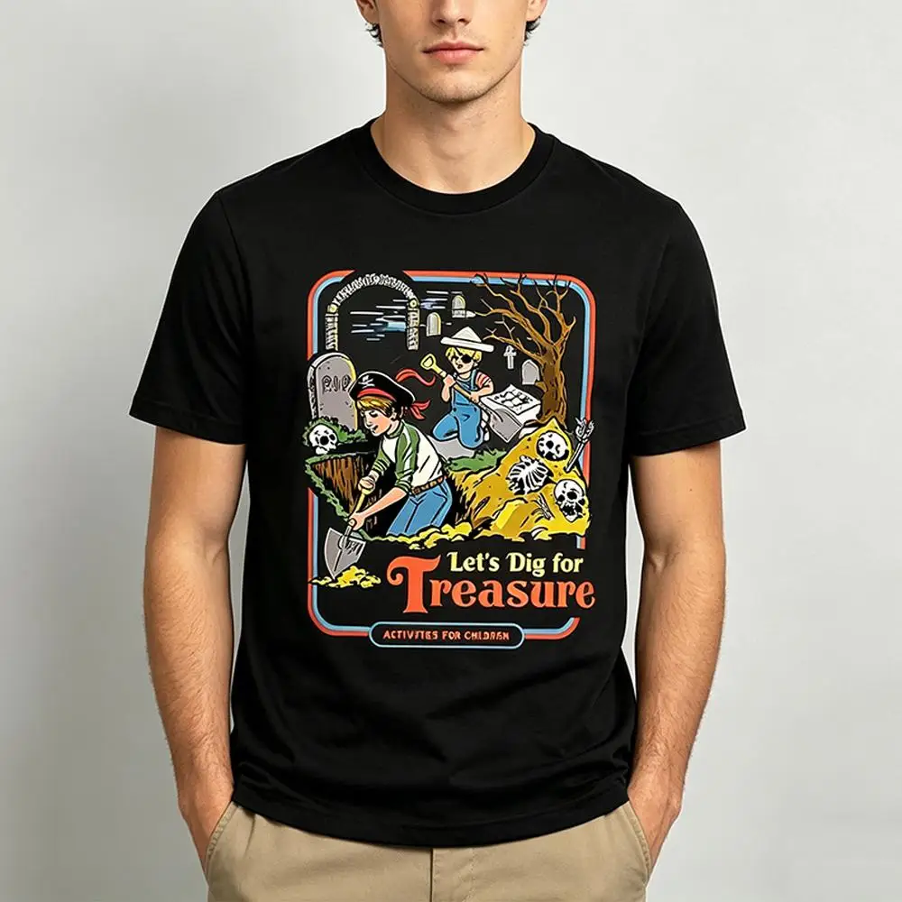 Retro Let's Dig For Treasure T-Shirt Summer Vintage Graveyard Pirate Cartoon Y2k Print Tee Unisex Harajuku Casual Short Sleeve
Retro Let's Dig For Treasure T-Shirt Summer Vintage Graveyard Pirate Cartoon Y2k Print Tee Unisex Harajuku Casual Short Sleeve