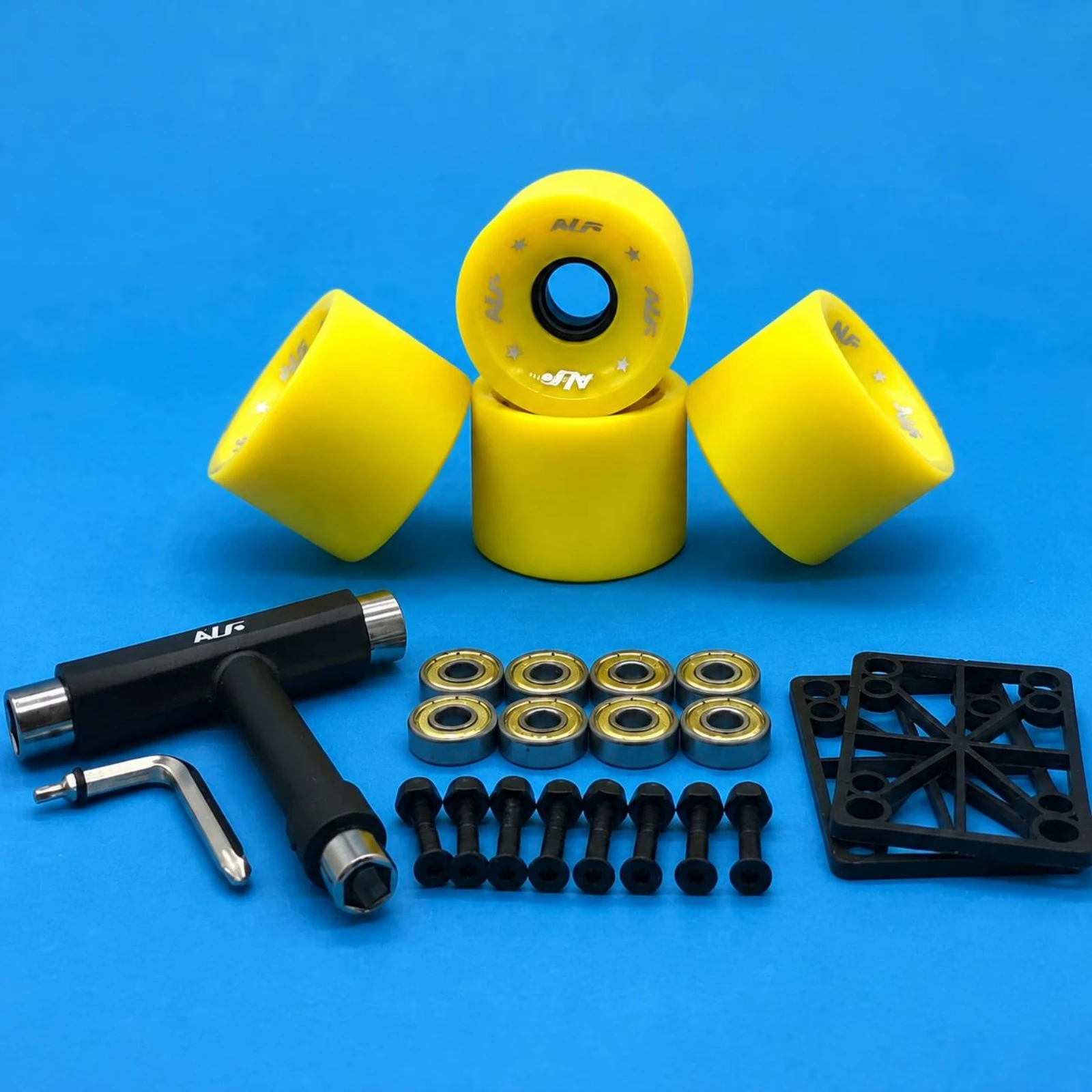 Longboard Wheel Set High Rebound Skateboard Wheels and Bearings Longboard Wheel Kit Shock Absorption Sports Gear Even Rolling
Longboard Wheel Set High Rebound Skateboard Wheels and Bearings Longboard Wheel Kit Shock Absorption Sports Gear Even Rolling