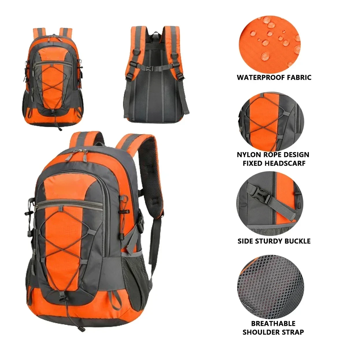 Waterproof hiking backpack, lightweight outdoor hiking bag, high-quality large capacity travel bag for hiking
Waterproof hiking backpack, lightweight outdoor hiking bag, high-quality large capacity travel bag for hiking