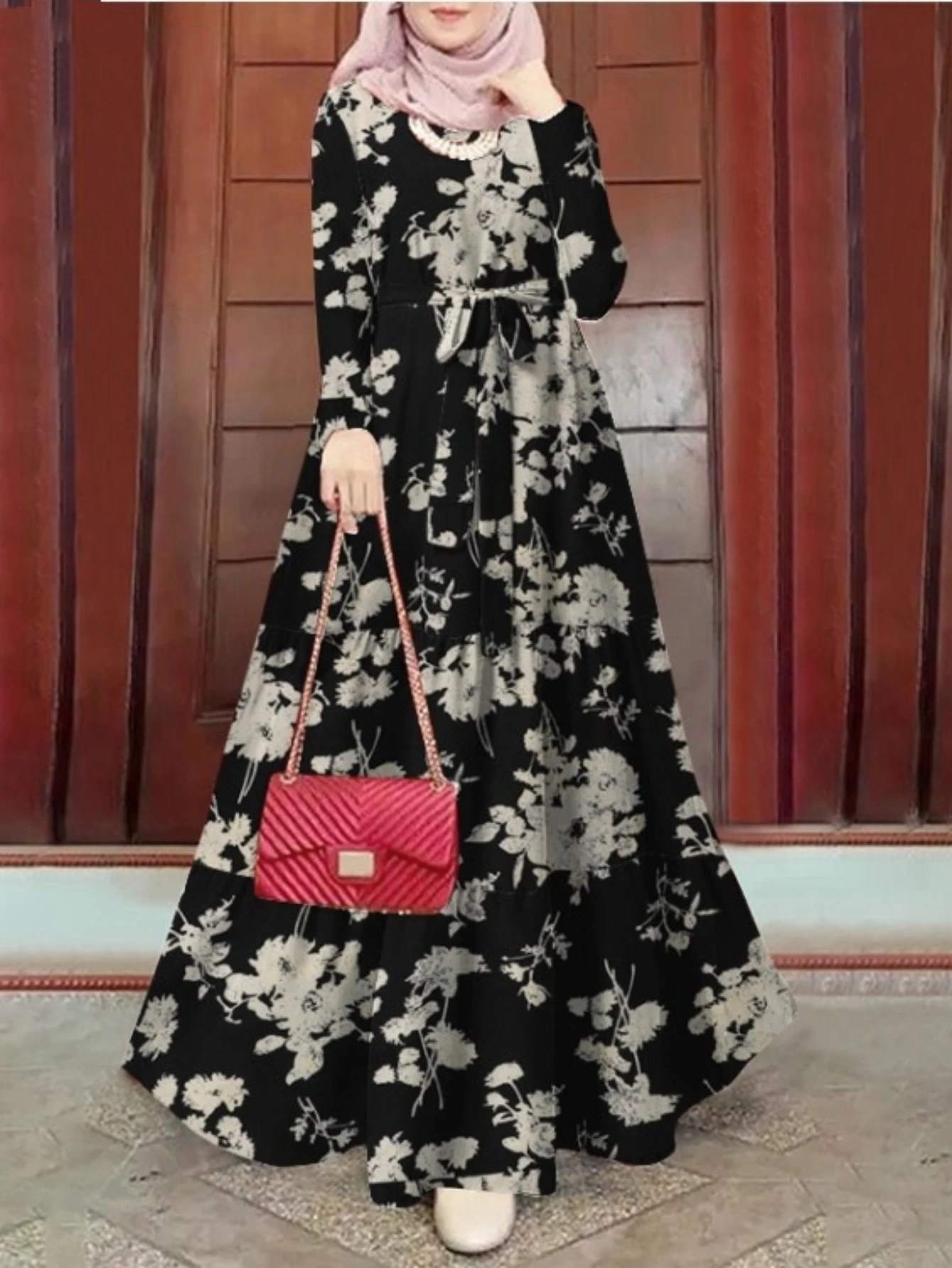 Eid Women Dress Muslim Lace-up Print Abaya Dubai Vestidos Largos Kaftan Arab Robe Party Caftan Jalabiya Ramadan Long Dresses
Eid Women Dress Muslim Lace-up Print Abaya Dubai Vestidos Largos Kaftan Arab Robe Party Caftan Jalabiya Ramadan Long Dresses