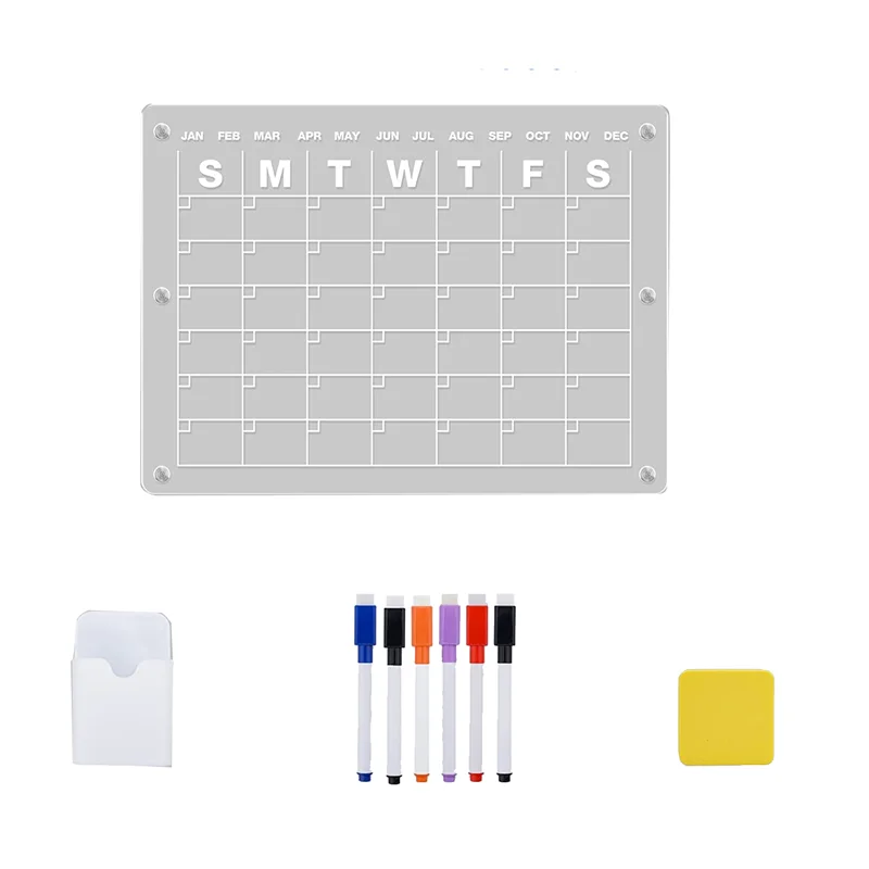 TA-Clear Magnetic Calendar Dry Erase Fridge Calendar Board For Fridge,16X12 Inch (1 Set)
TA-Clear Magnetic Calendar Dry Erase Fridge Calendar Board For Fridge,16X12 Inch (1 Set)