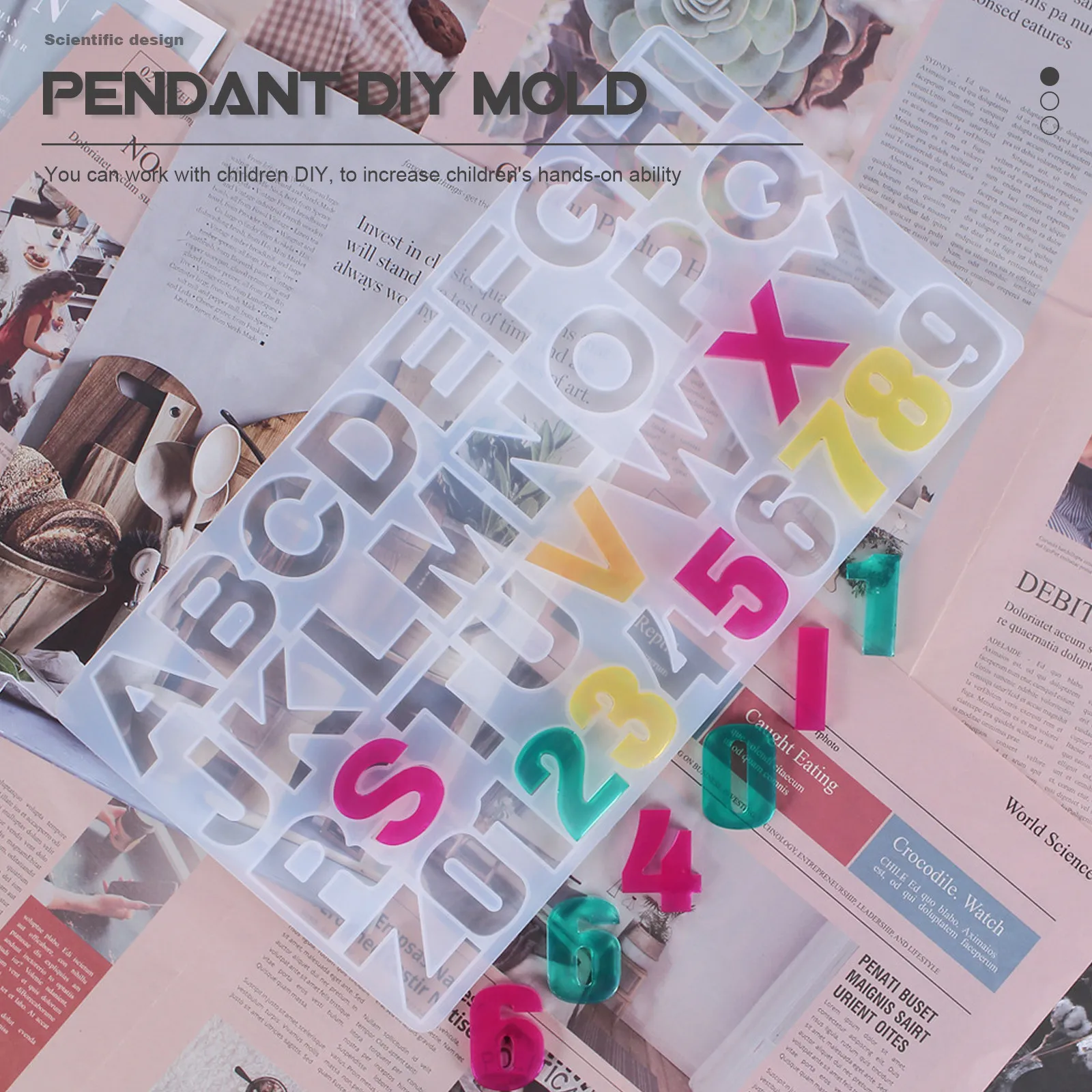 Premium Silicone Alphabet Number Pendant DIY Mold for Jewelry Making Handmade Crafts Epoxy Resin Charms Crystal Casting Hanging
Premium Silicone Alphabet Number Pendant DIY Mold for Jewelry Making Handmade Crafts Epoxy Resin Charms Crystal Casting Hanging