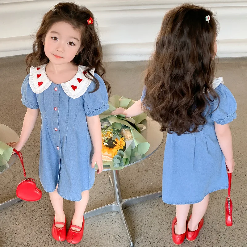 Girl's Multi-Love Denim Skirt2024Summer New Style Fashionable Dress for Baby Girls Children Toddler Skirt
Girl's Multi-Love Denim Skirt2024Summer New Style Fashionable Dress for Baby Girls Children Toddler Skirt