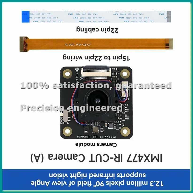 IMX477 IR-CUT Camera Module for 12.3 Megapixel Camera Module Compatible with Series Motherboards-TCES
IMX477 IR-CUT Camera Module for 12.3 Megapixel Camera Module Compatible with Series Motherboards-TCES