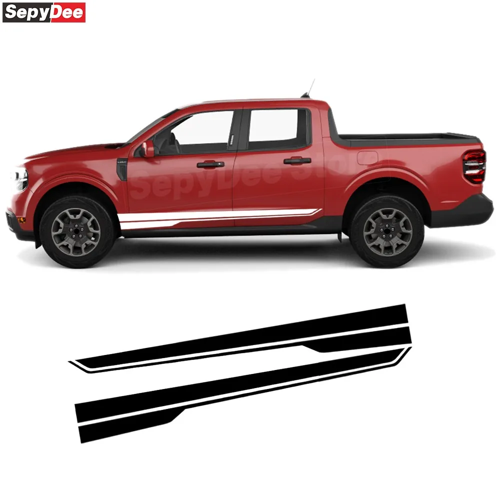 2 шт., боковая полоса на дверь автомобиля, наклейка на юбку для Ford Maverick, пикап, декор кузова, виниловая наклейка, автомобильные аксессуары
2 шт., боковая полоса на дверь автомобиля, наклейка на юбку для Ford Maverick, пикап, декор кузова, виниловая наклейка, автомобильные аксессуары