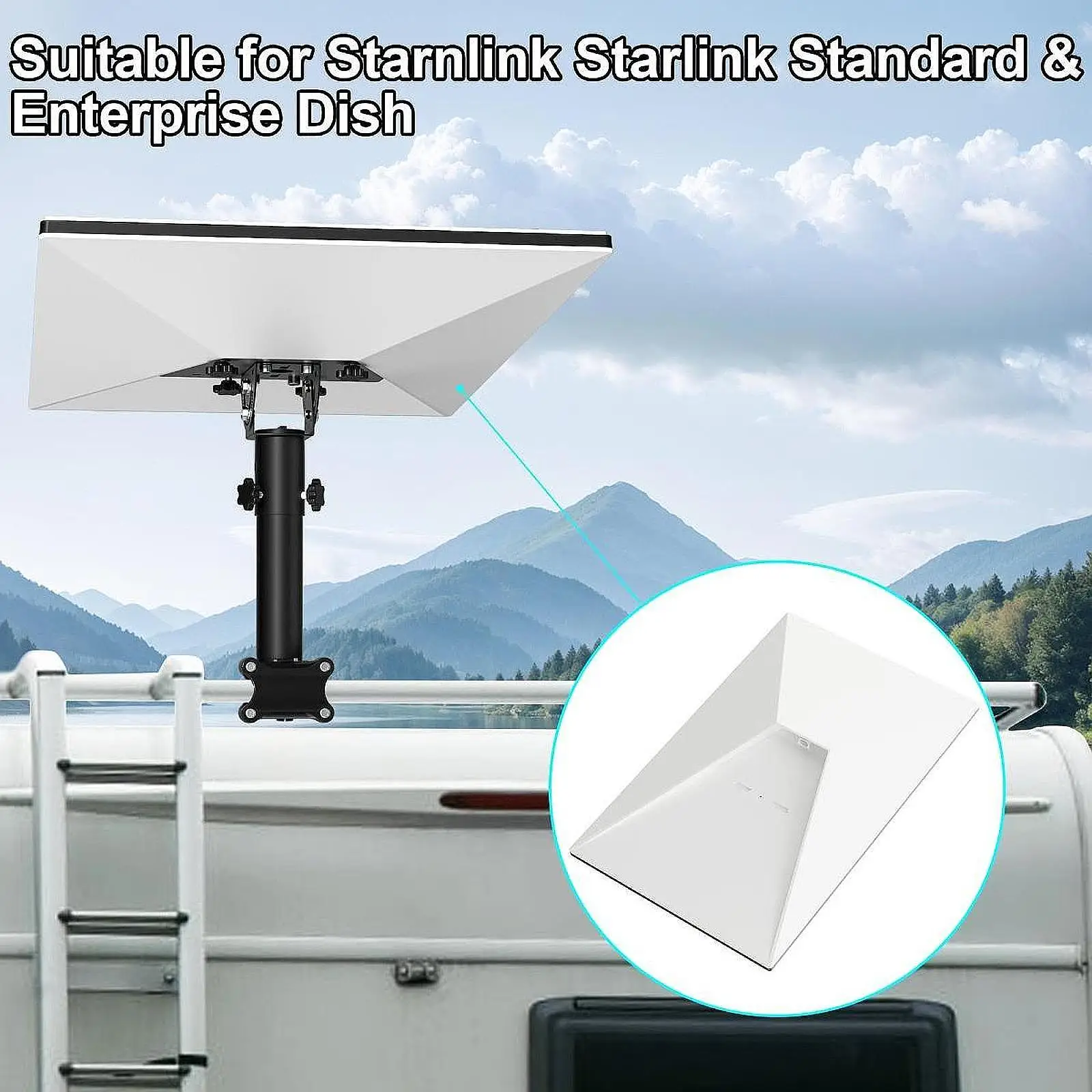 Pole Clamp Mount Bracket Holder Fixing RV Roof Mount for Starlink for Long Road Essentials Backpacking Rack Camping Travel
Pole Clamp Mount Bracket Holder Fixing RV Roof Mount for Starlink for Long Road Essentials Backpacking Rack Camping Travel