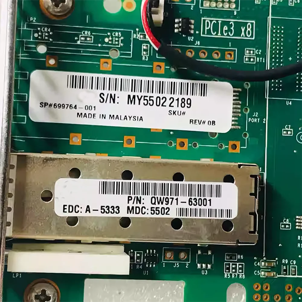 NIC QW971A-63001 699764-001 SN1000Q 16 Gbit/s single-port HBA Fibre Channel card QLE2660-h/p
NIC QW971A-63001 699764-001 SN1000Q 16 Gbit/s single-port HBA Fibre Channel card QLE2660-h/p