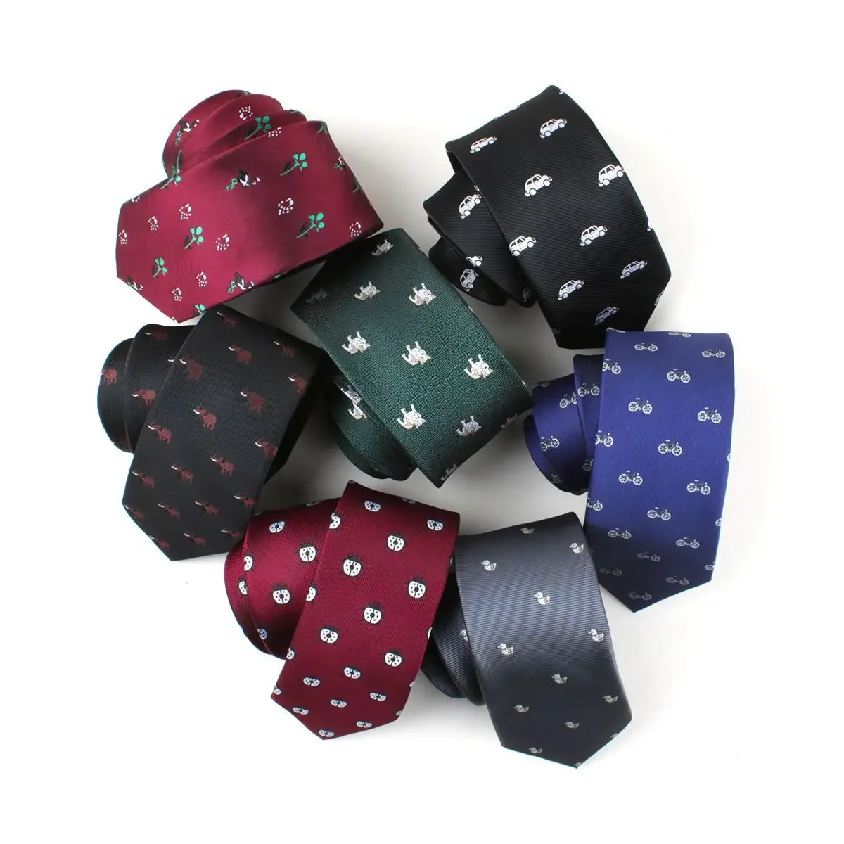 Men's Tie Yarn Woven Polyester Jacquard Cartoon Pattern Narrow Edition Men's Tie Supply
Men's Tie Yarn Woven Polyester Jacquard Cartoon Pattern Narrow Edition Men's Tie Supply