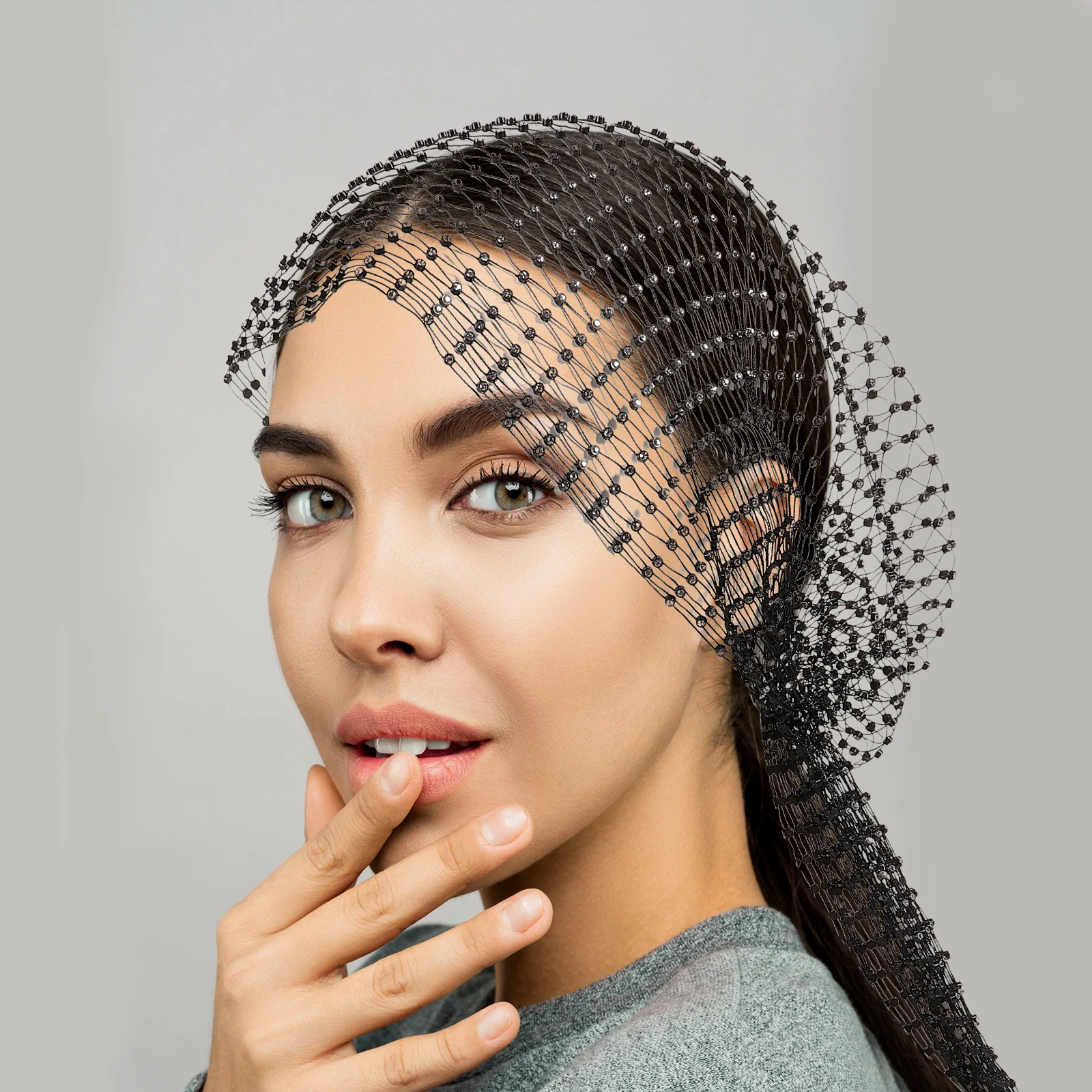 Mesh Hair Scarf Diamond Headpiece for Women Lightweight Breathable Hat Party Festival Headscarf For Women Stage
Mesh Hair Scarf Diamond Headpiece for Women Lightweight Breathable Hat Party Festival Headscarf For Women Stage