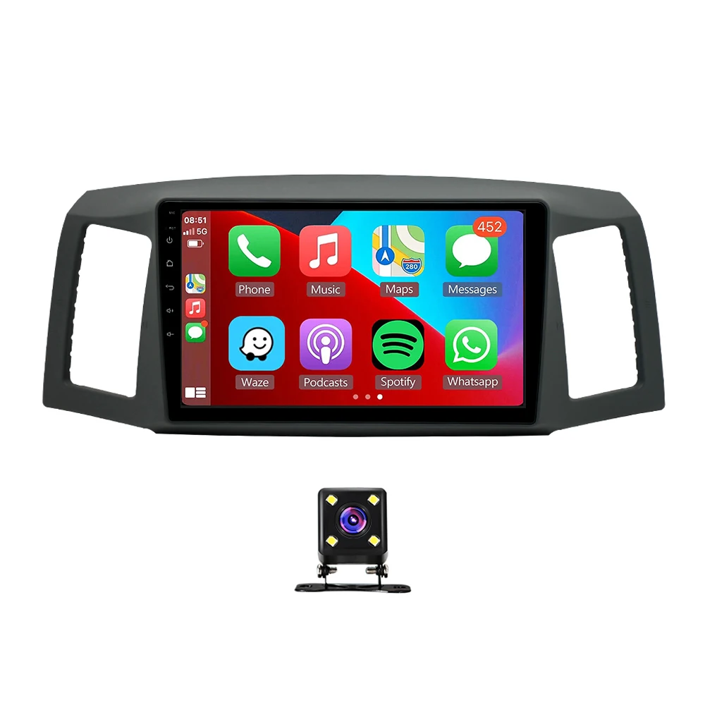 10 inch Auto GPS Navigator Car Stereo Radio GPS Navi Compatible for GrandCherokee 2004-2007 Android 13
10 inch Auto GPS Navigator Car Stereo Radio GPS Navi Compatible for GrandCherokee 2004-2007 Android 13
