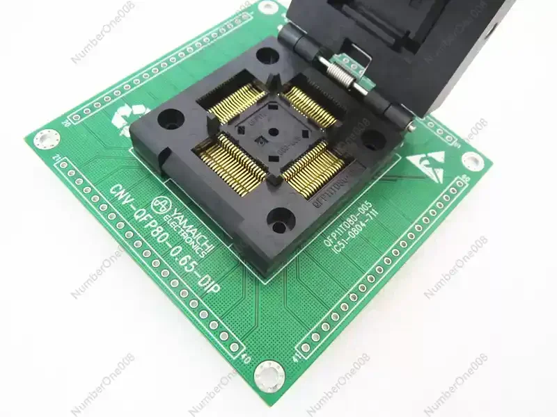 OTQ-80-0.65-05 QFP80 LQFP80 Шаг 0,65 мм Адаптер тестового гнезда IC для отладки программирования AT89C51SND1 и записи
OTQ-80-0.65-05 QFP80 LQFP80 Шаг 0,65 мм Адаптер тестового гнезда IC для отладки программирования AT89C51SND1 и записи