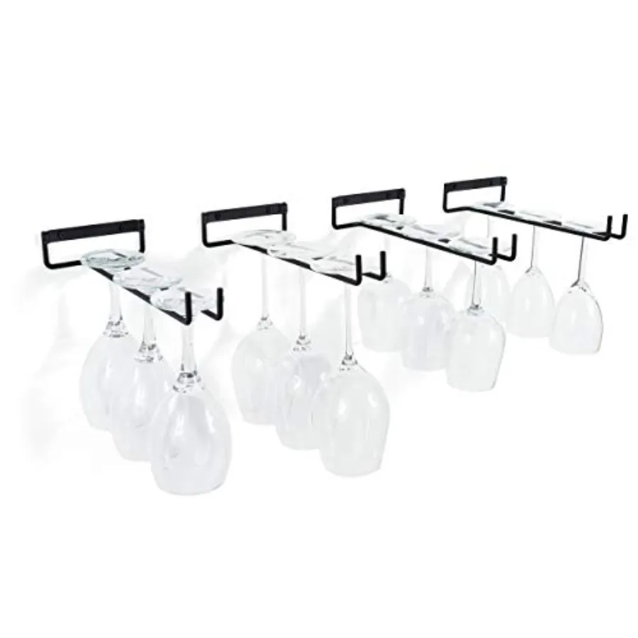 Chiraz Stemware Wine Glass Rack Wall Mountable Wrought Iron Black 11 Inch Set of 4
Chiraz Stemware Wine Glass Rack Wall Mountable Wrought Iron Black 11 Inch Set of 4