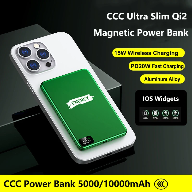 Qi2 Magnetic Power Bank PD 20W Wireless Fast Charger Powerbank for Magsafe for iPhone 17 Samsung Xiaomi External Spare Battery
Qi2 Magnetic Power Bank PD 20W Wireless Fast Charger Powerbank for Magsafe for iPhone 17 Samsung Xiaomi External Spare Battery
